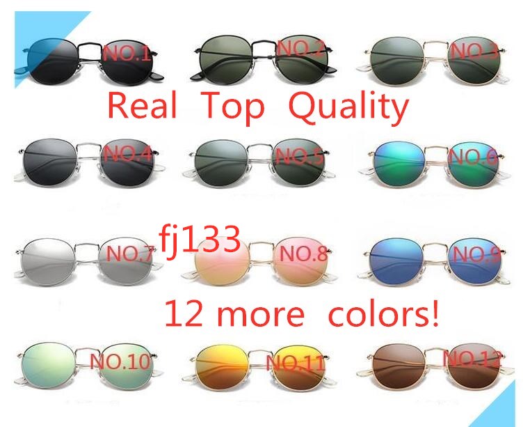 Mens Sun glasses Ray Designer Sunglasses Fashion Round Metal Sunglasses Brand Woman Blue Mirror Glasses Lenses with Leather Case 3447, White;black
Mens Sun glasses Ray Designer Sunglasses Fashion Round Metal Sunglasses Brand Woman Blue Mirror Glasses Lenses with Leather Case 3447, White;black