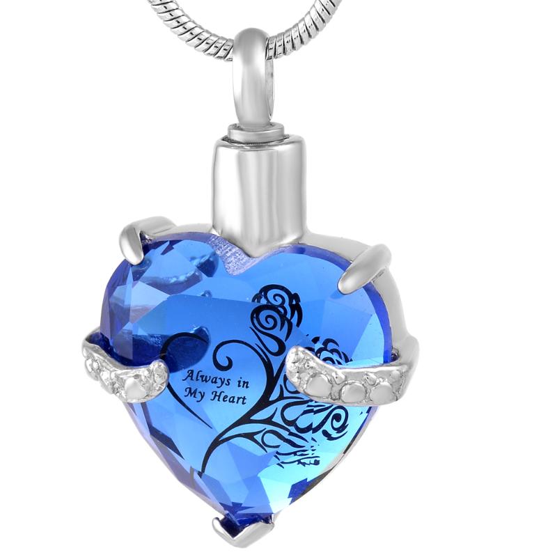 IJD9790 Always in MY Glass Heart Stainless Steel Cremation Memorial for Ashes Urn Keepsake Memorial Pendant Necklace Jewelry
IJD9790 Always in MY Glass Heart Stainless Steel Cremation Memorial for Ashes Urn Keepsake Memorial Pendant Necklace Jewelry