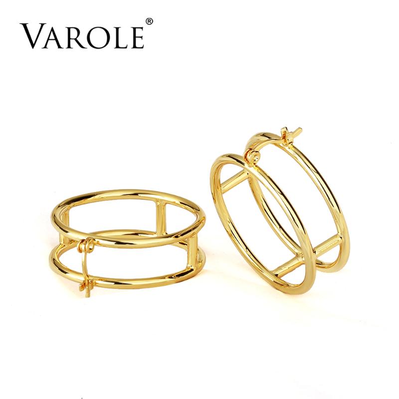 VAROLE Fashion Gold Plated Earrings Round Trendy Ear Drop Earrings For Women Jewelry Brincos longos Feminino
VAROLE Fashion Gold Plated Earrings Round Trendy Ear Drop Earrings For Women Jewelry Brincos longos Feminino