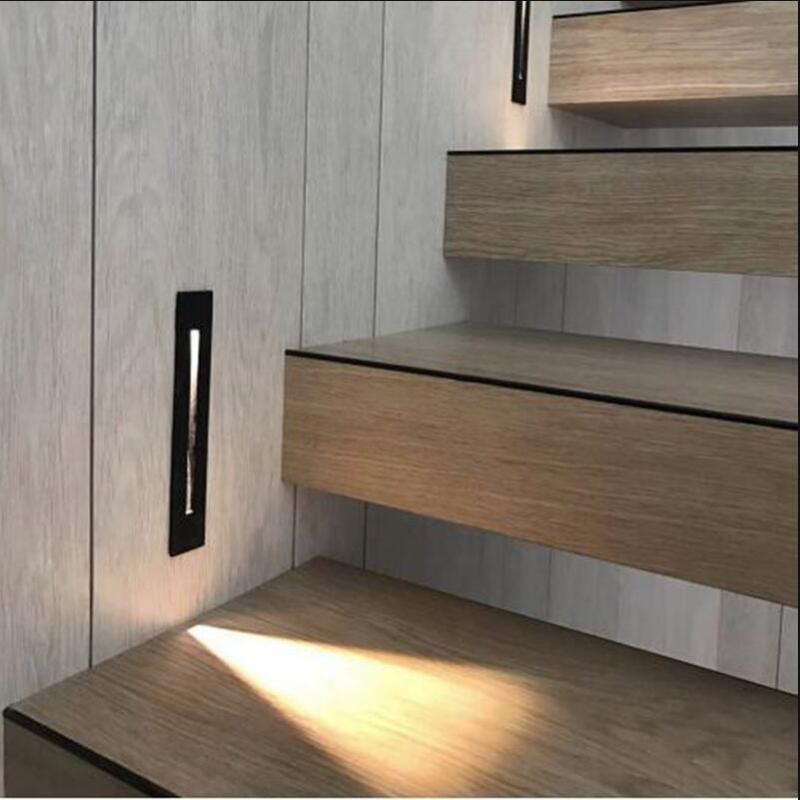 Modern Recessed Led Stair Light Rectangle 3W CREE Indoor Led Wall Sconce Lighting Stairs Step stairway Hallway staircase lamp
Modern Recessed Led Stair Light Rectangle 3W CREE Indoor Led Wall Sconce Lighting Stairs Step stairway Hallway staircase lamp