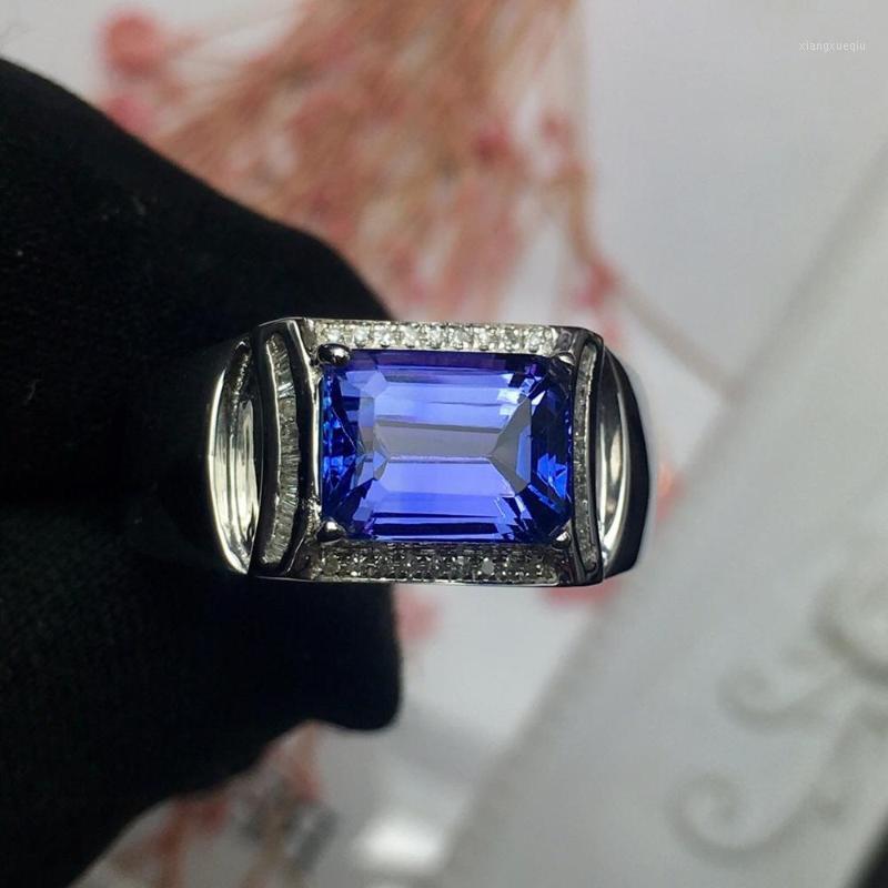 Cluster Rings Fine Jewelry Real Pure 18 K Gold 100% Natural Tanzanite Gemstones 4.1ct Diamonds Male's Wedding Man's, Golden;silver
Cluster Rings Fine Jewelry Real Pure 18 K Gold 100% Natural Tanzanite Gemstones 4.1ct Diamonds Male's Wedding Man's, Golden;silver