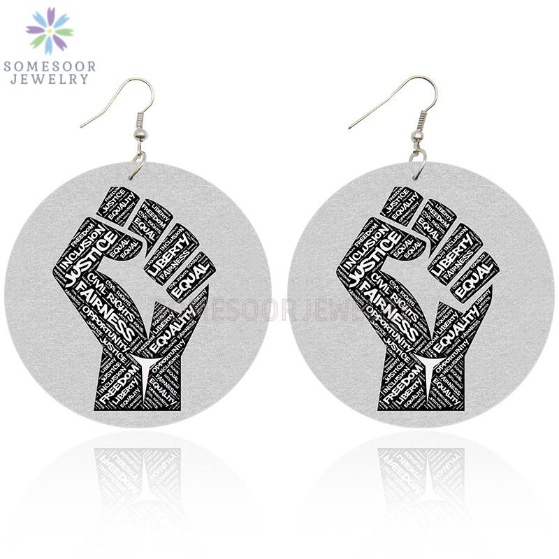 Dangle & Chandelier SOMESOOR African Justice Fist Afro Wooden Drop Earring Blacks Equal Liberty Power Words Boths Sides Print Jewelry For Wo
Dangle & Chandelier SOMESOOR African Justice Fist Afro Wooden Drop Earring Blacks Equal Liberty Power Words Boths Sides Print Jewelry For Wo