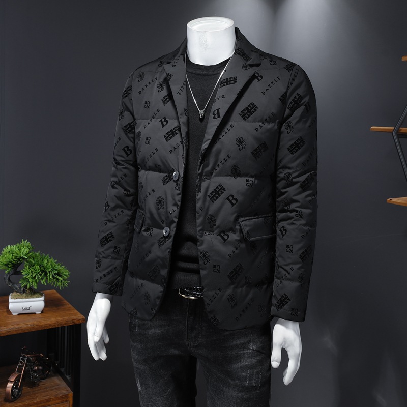 Winter High-end Men's Suit Collar Down Jacket Fashion Personality Business Warmth Lapel Down Jacket Male Trend Size -5XL, Black
Winter High-end Men's Suit Collar Down Jacket Fashion Personality Business Warmth Lapel Down Jacket Male Trend Size -5XL, Black