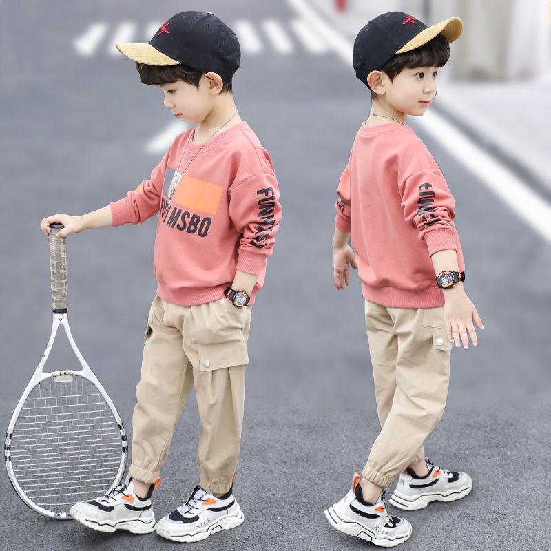BOY'S Autumn Clothing 2020 New Style Online Celebrity Boy Western Style Handsome Spring and Autumn Clothes CHILDREX1019
