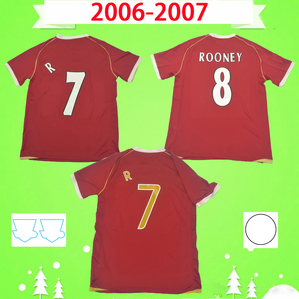 Manchester 2006 2007 ROONEY GIGGS 06 07 Retro soccer jersey classic antique man utd football Shirt With patch Golden font S-2XL
Manchester 2006 2007 ROONEY GIGGS 06 07 Retro soccer jersey classic antique man utd football Shirt With patch Golden font S-2XL