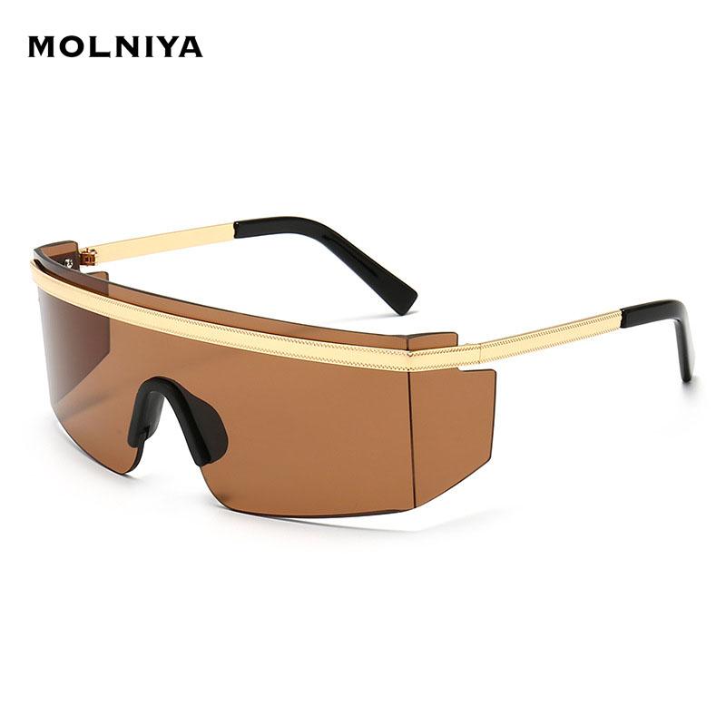 Sunglasses Big Frame One Piece Goggle Metal Oversized Sun Glasses Female Male Windproof UV400 Summer Gafas De Sol
Sunglasses Big Frame One Piece Goggle Metal Oversized Sun Glasses Female Male Windproof UV400 Summer Gafas De Sol