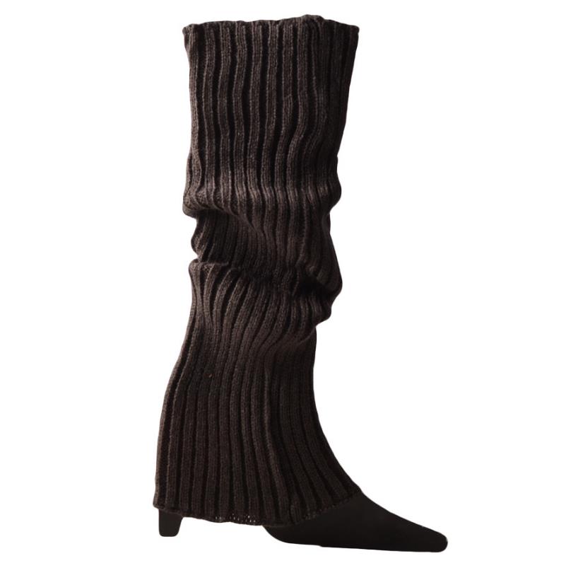 Women Ribbed Knit Leg Warmers Knee High Socks for Sports Yoga Dance 80's music themed party Props rainbow color