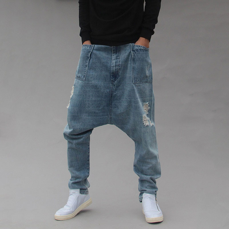 2020 Brim New Loose Big Denim Harem Hanging Down Alternate Hole Street Dance Pants Bigger M-4xl Hk9n, Blue
2020 Brim New Loose Big Denim Harem Hanging Down Alternate Hole Street Dance Pants Bigger M-4xl Hk9n, Blue