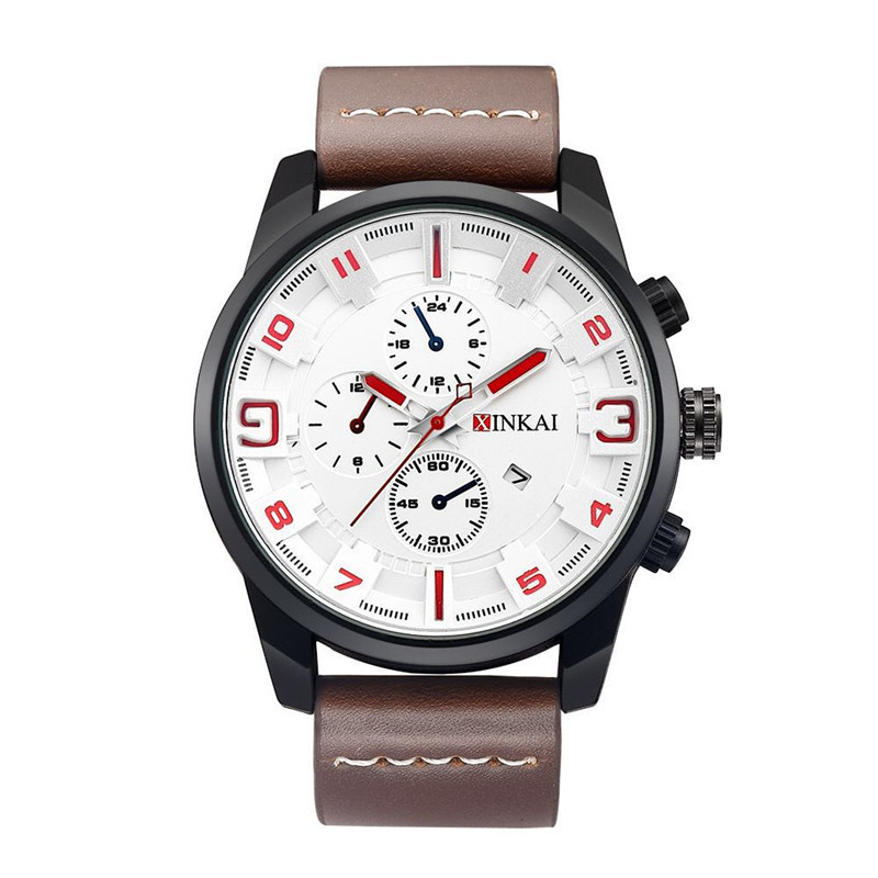 New men's belt leisure watch quartz electronic band calendar Trend Sports Watch, Black