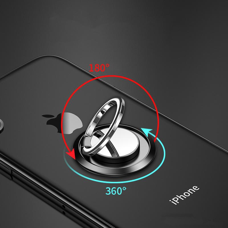 Universal Phone Ring Holder Stand Finger Kickstand 360° Rotation Metal Ring Hand Grip for Magnetic Car Mount For iPh 6/7/8/XS