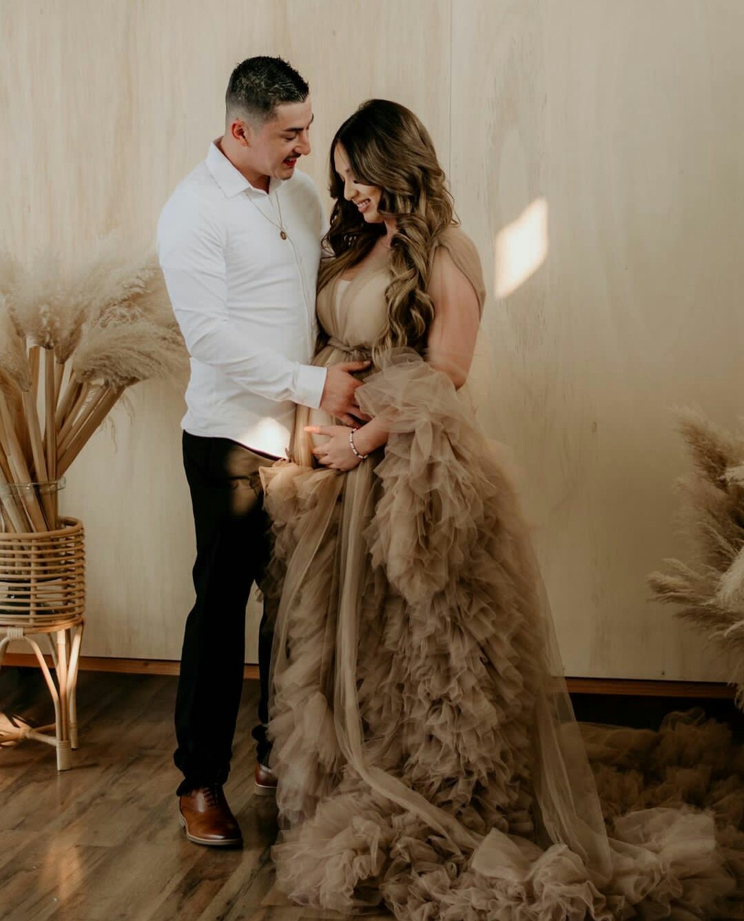 Photography Bathrobe Sleepwear Tiered Ruffles Bridal Long Nightgowns Women Birthday Party Wedding Gowns Shooting Shower Robes