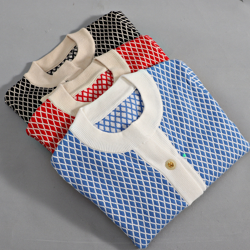 GIGOGOU Jacquard Knit Cardigan for Women Autumn Winter Single Breasted Argyle Cardigan Sweater Soft Chic Female Jacket Coat 201203