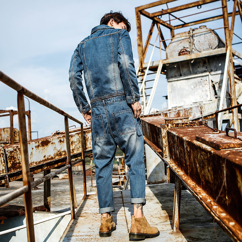 Japanese Coveralls Retro-dening Jacket Detachable Work Done with Overalls Young Men's Suspenders Thin Denim Suit Rne5, Blue
Japanese Coveralls Retro-dening Jacket Detachable Work Done with Overalls Young Men's Suspenders Thin Denim Suit Rne5, Blue