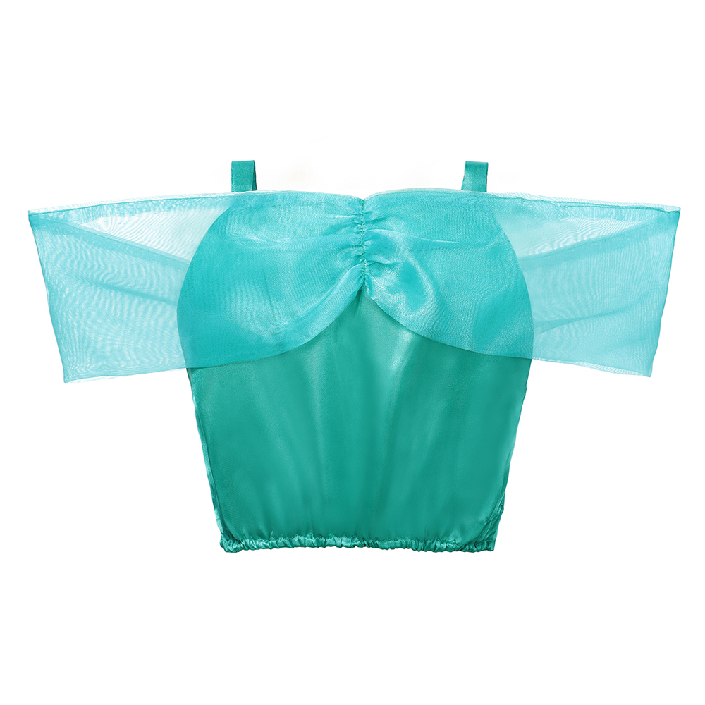 Kid Aladdin and the Magic Lamp's Princess Top and Pants Clothing Set with Headband Girls Jasmine Birthday Party Dress up Cosplay 201126