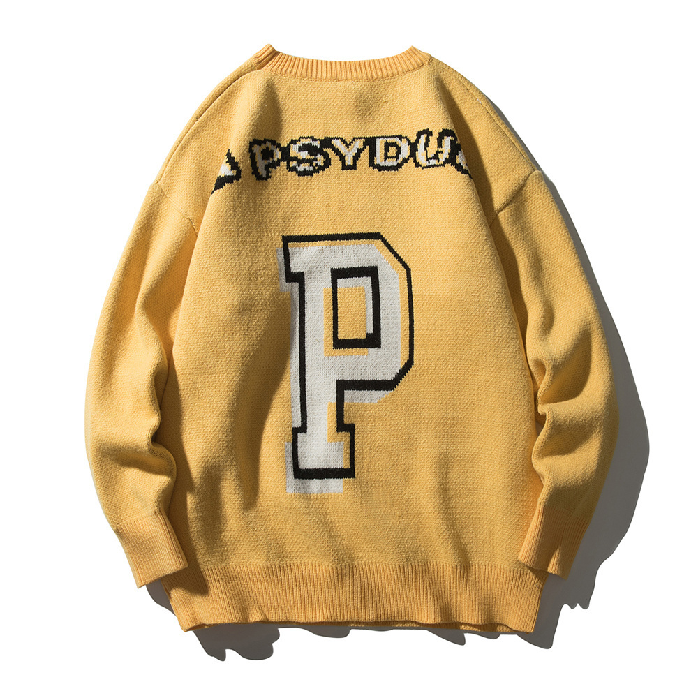 Funny Cartoon Duck Sweater Pullover Jumper Men Printed Knitted Sweater Hip Hop Harajuku Streetwear Casual Autumn Male Sweater 201116
