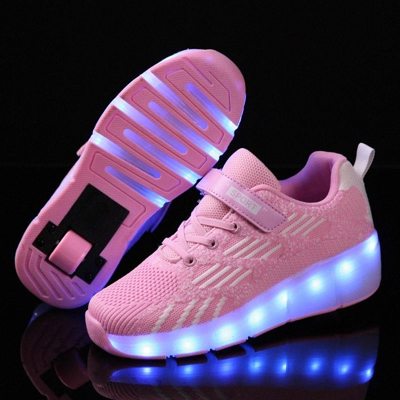 Led Wheel Sneakers for Kids Boy Girl USB Charging Glowing Roller Shoes with Lights Double Wheels Children Boys Girls Skate Shoes #CQ0w
Led Wheel Sneakers for Kids Boy Girl USB Charging Glowing Roller Shoes with Lights Double Wheels Children Boys Girls Skate Shoes #CQ0w