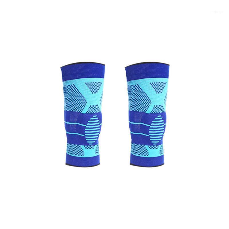 Silicone Spring Knit Knee Pads Elastic Sleeves Kneecap for Running Basketball Sports (Blue Size 1pc)1
Silicone Spring Knit Knee Pads Elastic Sleeves Kneecap for Running Basketball Sports (Blue Size 1pc)1
