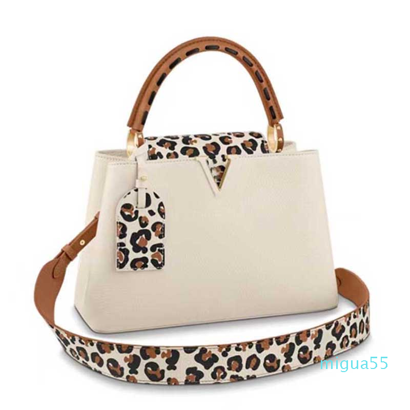 Women's Handbags Wild at Heart Capsule Collection Tote Bags Capucines Kapsin Leather Leopard Print Colorblock One Shoulder, Black
Women's Handbags Wild at Heart Capsule Collection Tote Bags Capucines Kapsin Leather Leopard Print Colorblock One Shoulder, Black
