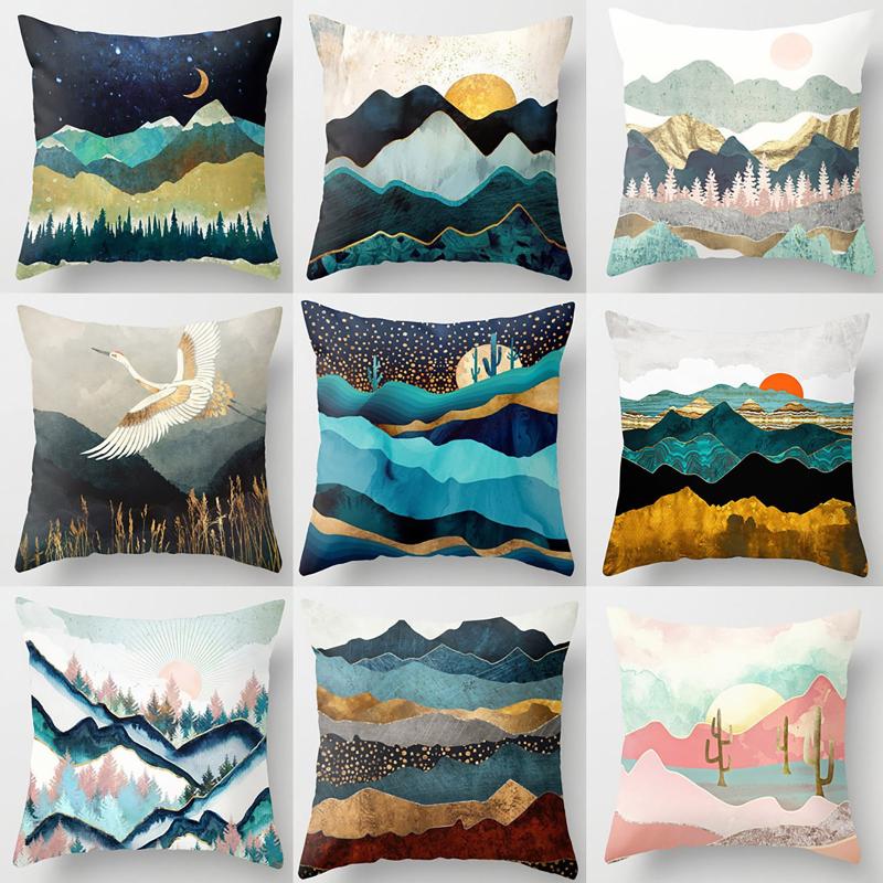 Lorful Sun Moon Mountain Gold Peaks Rivers Geometric Abstract Pattern Colorful Retro Cushion Cover Sofa Pillow Case #YL5
Lorful Sun Moon Mountain Gold Peaks Rivers Geometric Abstract Pattern Colorful Retro Cushion Cover Sofa Pillow Case #YL5