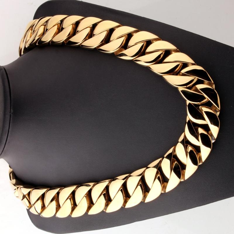Custom Length 24/31mm Width Heavy Mne's Necklace Gold Tone Curb Cuban Chain 316L Stainless Steel Necklace Bracelet For Men Women
Custom Length 24/31mm Width Heavy Mne's Necklace Gold Tone Curb Cuban Chain 316L Stainless Steel Necklace Bracelet For Men Women