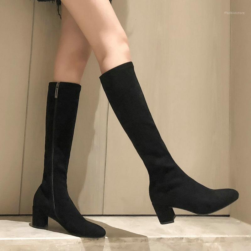 EshtonShero Flock Stretch Sock Boots Round Toe Square Med Heel Black Knee High Boots Zipper Woman Casual Boot Size 3-121, Orange
EshtonShero Flock Stretch Sock Boots Round Toe Square Med Heel Black Knee High Boots Zipper Woman Casual Boot Size 3-121, Orange