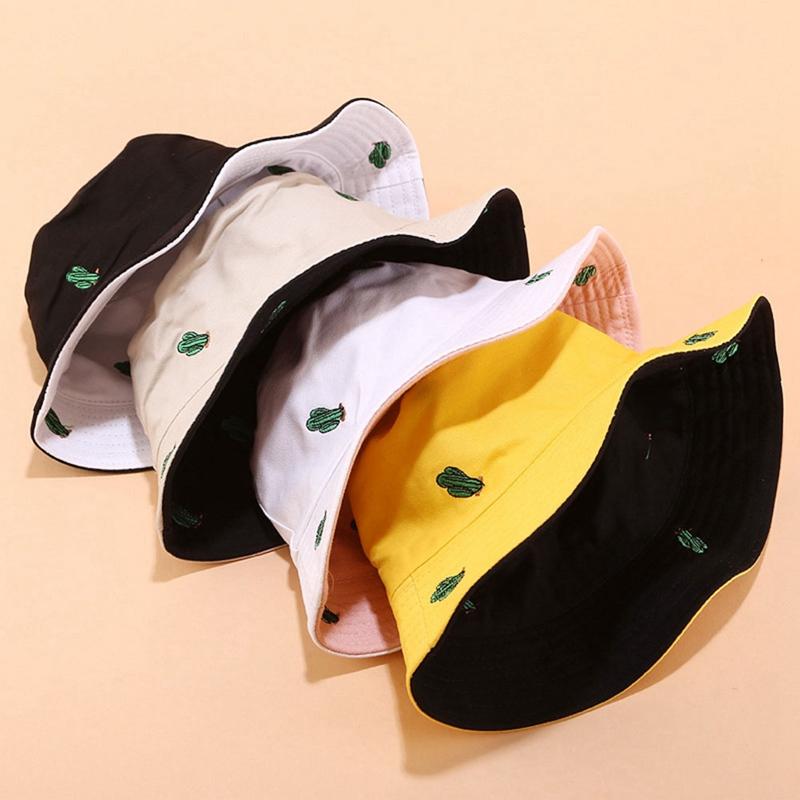 2021 Hot Sale Unise Cactus Embroidery Double-Sided Fisherman Hat Women Men Outdoor Casual Sun Protection Bucket Hat Sun, Black
2021 Hot Sale Unise Cactus Embroidery Double-Sided Fisherman Hat Women Men Outdoor Casual Sun Protection Bucket Hat Sun, Black
