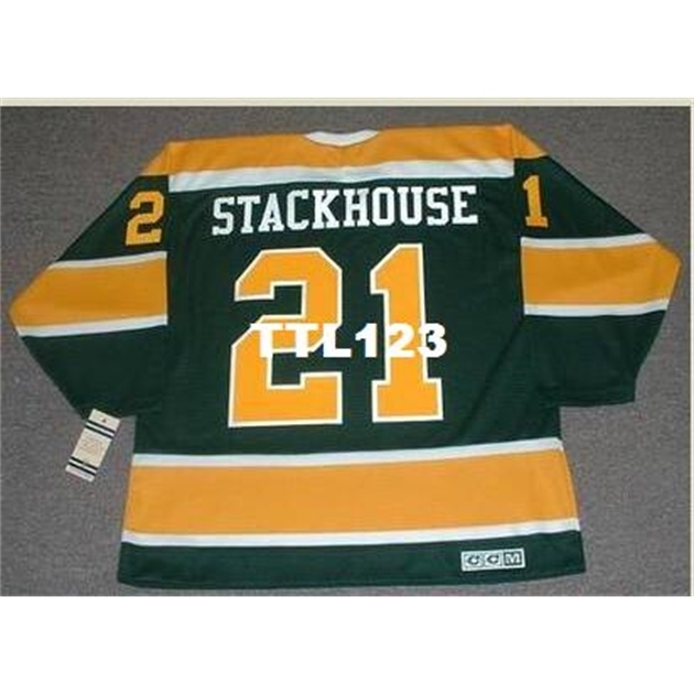 740 #21 RON STACKHOUSE California Golden Seals 1970 CCM Vintage Hockey Jersey or custom any name or number retro Jersey, Green
740 #21 RON STACKHOUSE California Golden Seals 1970 CCM Vintage Hockey Jersey or custom any name or number retro Jersey, Green