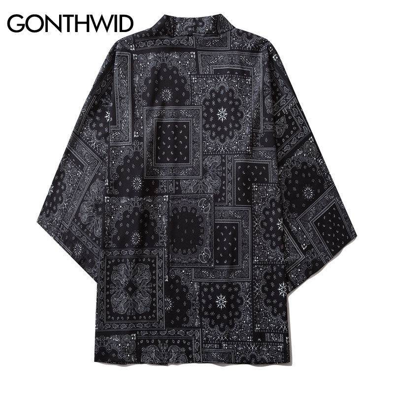 Men Japanese Kimono Cardigan Cashew Flowers Print Shirts Streetwear Hip Hop Casual Open Front Jackets Coat Tops Summer, Kg-1
Men Japanese Kimono Cardigan Cashew Flowers Print Shirts Streetwear Hip Hop Casual Open Front Jackets Coat Tops Summer, Kg-1