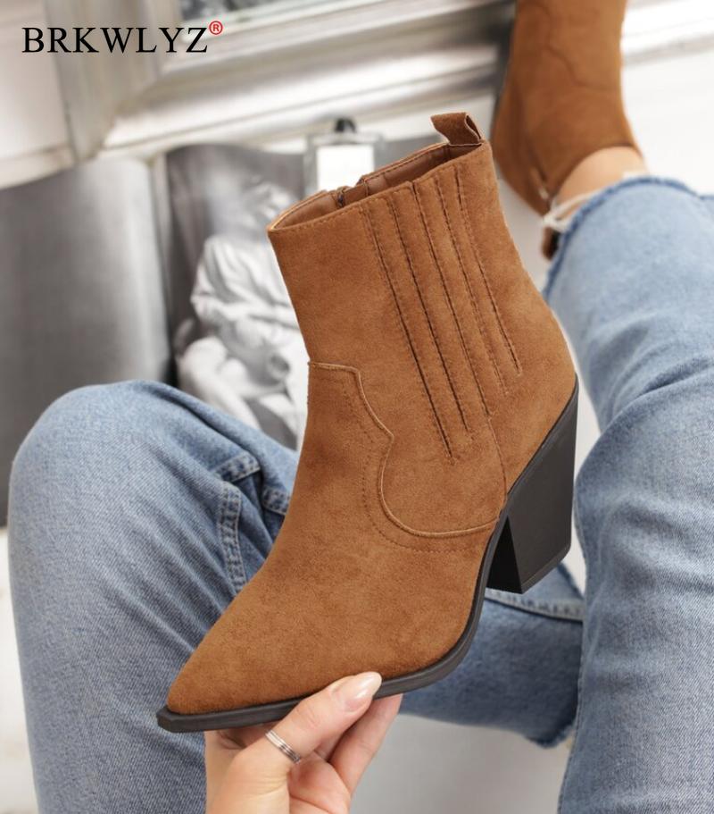 Leather Boots Women Genuine Pointed Toe Mid Heel Ankle Boots Thick Square Heel Slip On Western Cowboy Women 2020 New, Camel
Leather Boots Women Genuine Pointed Toe Mid Heel Ankle Boots Thick Square Heel Slip On Western Cowboy Women 2020 New, Camel