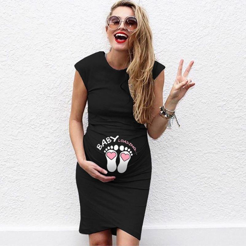 Women's Maternity Dress Sleeveless Pregnancy Dress Cartoon Funny Print Creative Pregnancy Maternity Clothes Vestidos1, Black
Women's Maternity Dress Sleeveless Pregnancy Dress Cartoon Funny Print Creative Pregnancy Maternity Clothes Vestidos1, Black