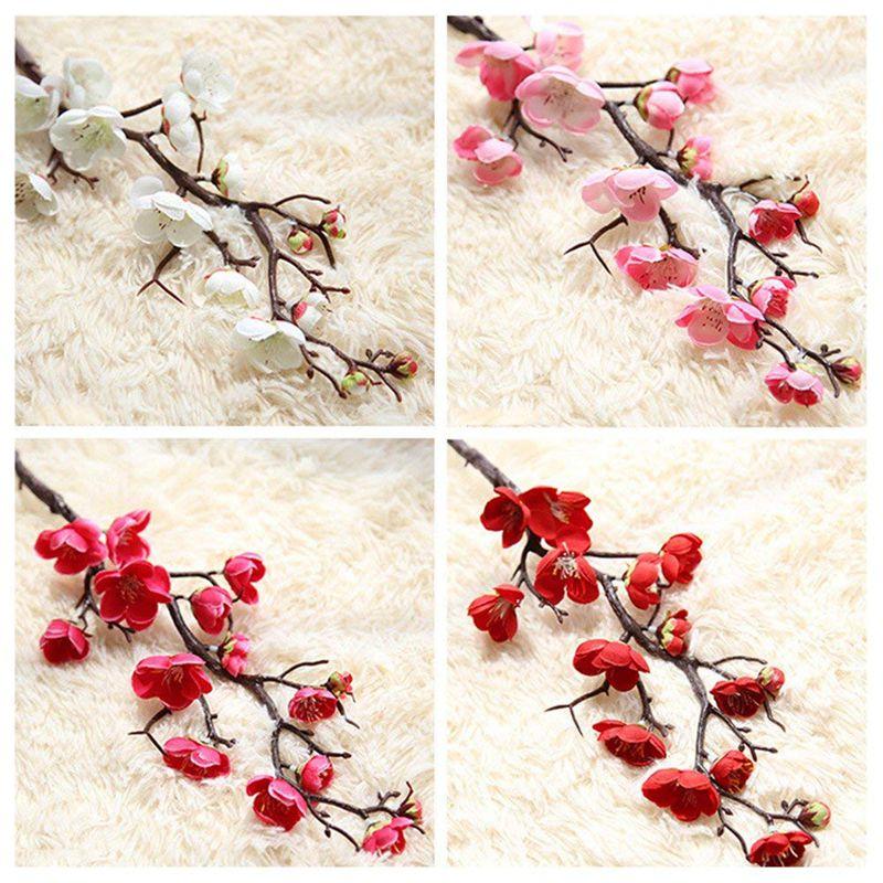 1pcs Artificial Plum Blossom60 cm long Lifelike Plum Blossom Flower Bouquet Branch Silk Tall Fake Flower Arrangements For Home W, White
1pcs Artificial Plum Blossom60 cm long Lifelike Plum Blossom Flower Bouquet Branch Silk Tall Fake Flower Arrangements For Home W, White