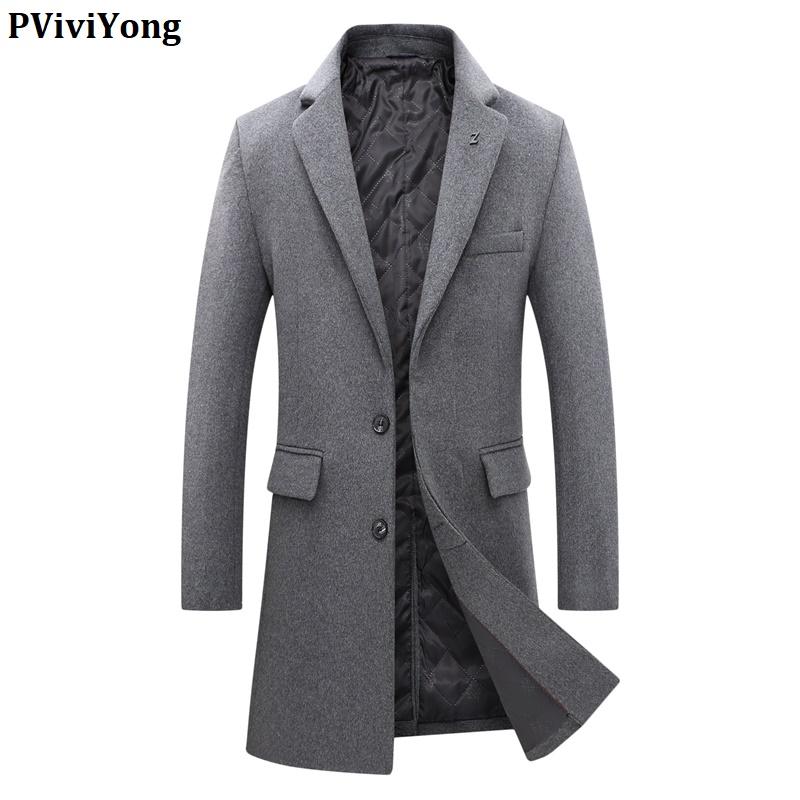 PViviYong 2020 new arrival high quality wool trench coat men,men's wool turn-down collar jackets men thicked parka 1888, Black
PViviYong 2020 new arrival high quality wool trench coat men,men's wool turn-down collar jackets men thicked parka 1888, Black