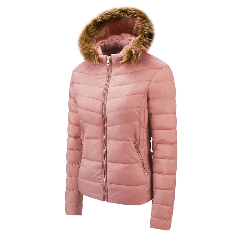 New Winter Jacket Women Parkas Big Fur Hooded Thick Down Cotton Padded Parka Female Jacket Short Coat Slim Warm Outwear XXL 201019