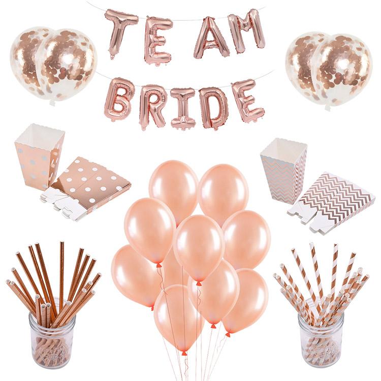 Rose Gold Wedding Bride Balloon Team Bride Latex Balloon To Be Foil Valentine's Wedding Party Decoration Supplies
Rose Gold Wedding Bride Balloon Team Bride Latex Balloon To Be Foil Valentine's Wedding Party Decoration Supplies