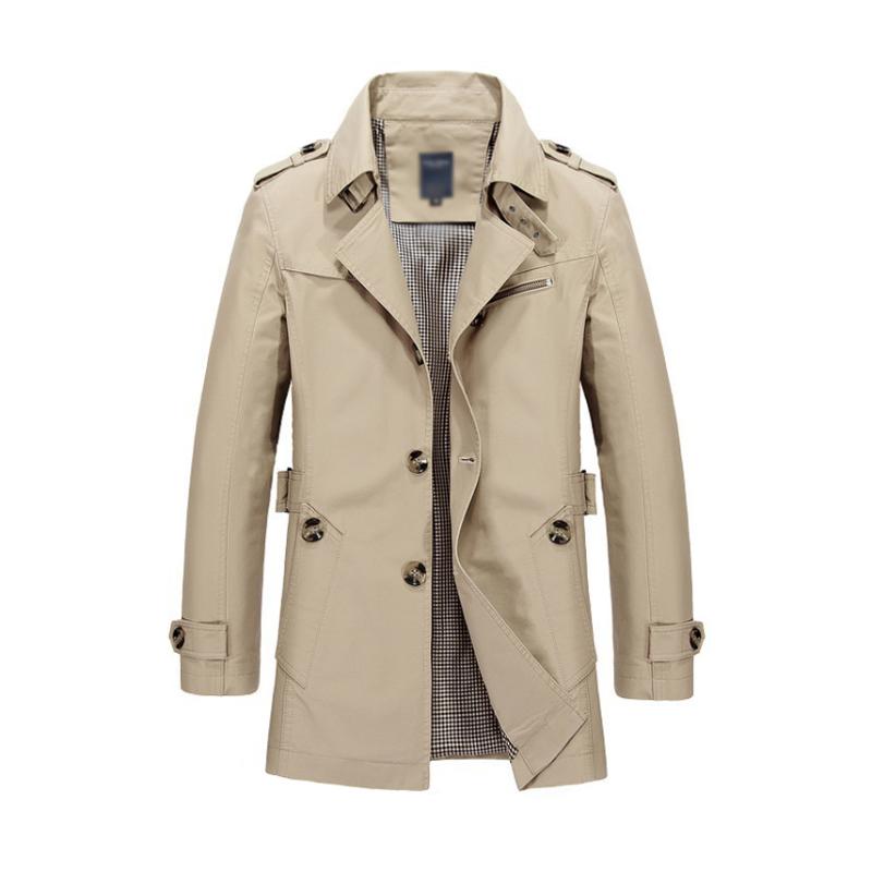 Men's Jackets Trench Jacket Men Fashion Design Veste Homme Formal Spring Winter Suit Coat Solid Cotton Khaki -5XL Windbreaker, Beige
Men's Jackets Trench Jacket Men Fashion Design Veste Homme Formal Spring Winter Suit Coat Solid Cotton Khaki -5XL Windbreaker, Beige