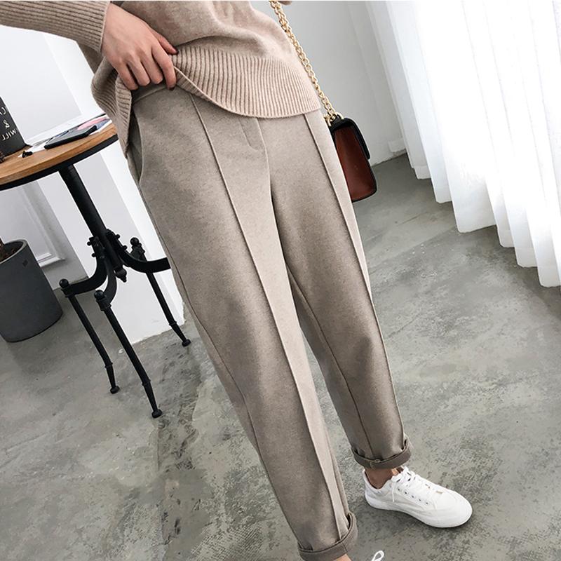 Warm Thicken Winter Women Suit Pants Elastic Waist Women Pencil Pants Plus Size Office Ladies Long Elegant Trousers, Black
Warm Thicken Winter Women Suit Pants Elastic Waist Women Pencil Pants Plus Size Office Ladies Long Elegant Trousers, Black