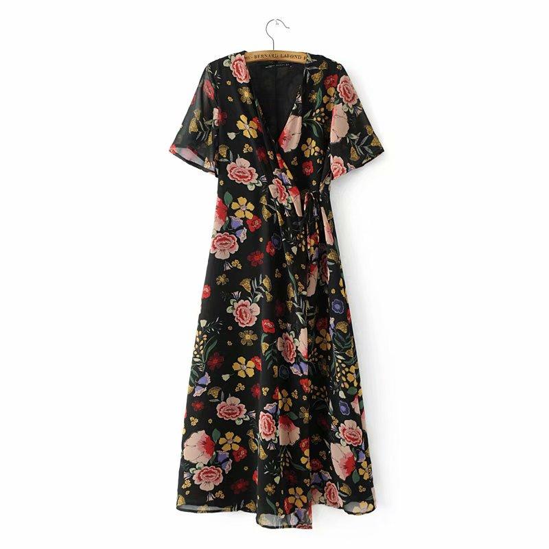New 2020 women vintage v neck floral print midi dress ladies short sleeve casual slim vestidos chic brand lace up dresses DS3655, As pic ds3655wf
New 2020 women vintage v neck floral print midi dress ladies short sleeve casual slim vestidos chic brand lace up dresses DS3655, As pic ds3655wf