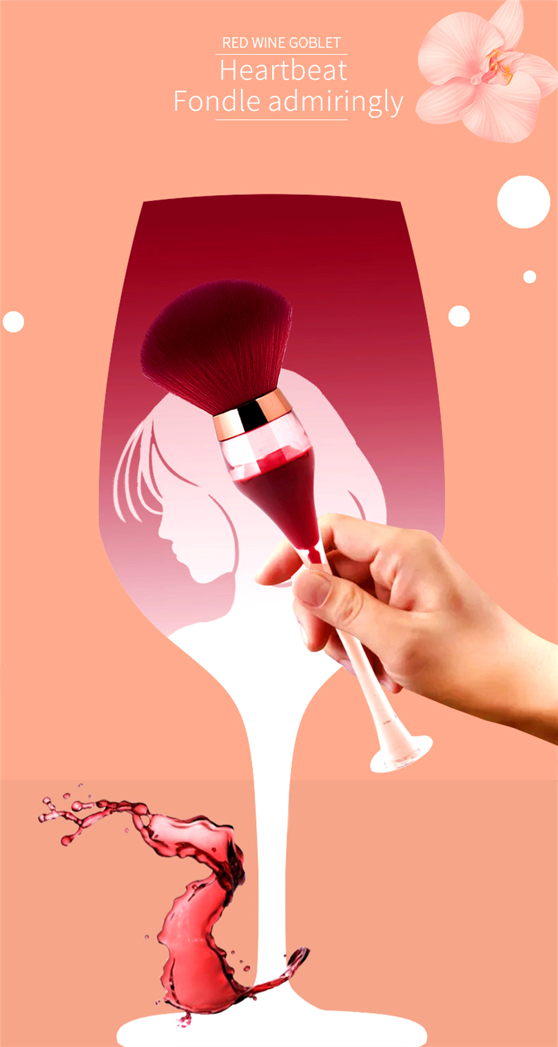 ZZDOG Single Large Makeup Brushes Fluffy Powder Blush Compensator Creative Wine Glass Shape Crafts Level Cosmetic Beauty Tools
ZZDOG Single Large Makeup Brushes Fluffy Powder Blush Compensator Creative Wine Glass Shape Crafts Level Cosmetic Beauty Tools