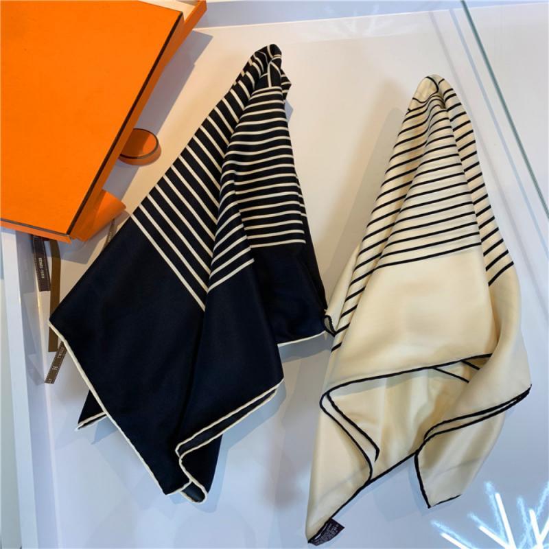 90*90cm Spring Summer New Striped Printed Silk Scarf Female Imitation Silk Scarf Fashion Simple Striped Ribbon Headdress
90*90cm Spring Summer New Striped Printed Silk Scarf Female Imitation Silk Scarf Fashion Simple Striped Ribbon Headdress