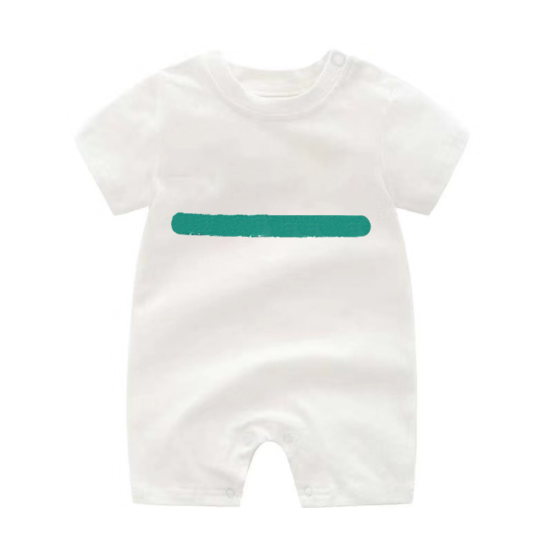 Baby Jumpers Fashion Letters Print Rompers Boys Girls Infant Unisex Short Sleeve Jumpsuits Kids Children Breathable Onesies