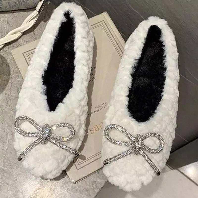 Warm At Home Non-slip Indoor Shoes Woman Home Woman Cotton Shoes Plush Female Floor Butterfly-knot Loafers #Ul0U
Warm At Home Non-slip Indoor Shoes Woman Home Woman Cotton Shoes Plush Female Floor Butterfly-knot Loafers #Ul0U