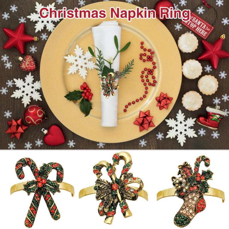 6PCS Christmas Socks / Snowflake / Christmas Deer Napkin Ring Exquisite Wedding Napkin Buckle Banquet Hotel Table Supplies
6PCS Christmas Socks / Snowflake / Christmas Deer Napkin Ring Exquisite Wedding Napkin Buckle Banquet Hotel Table Supplies