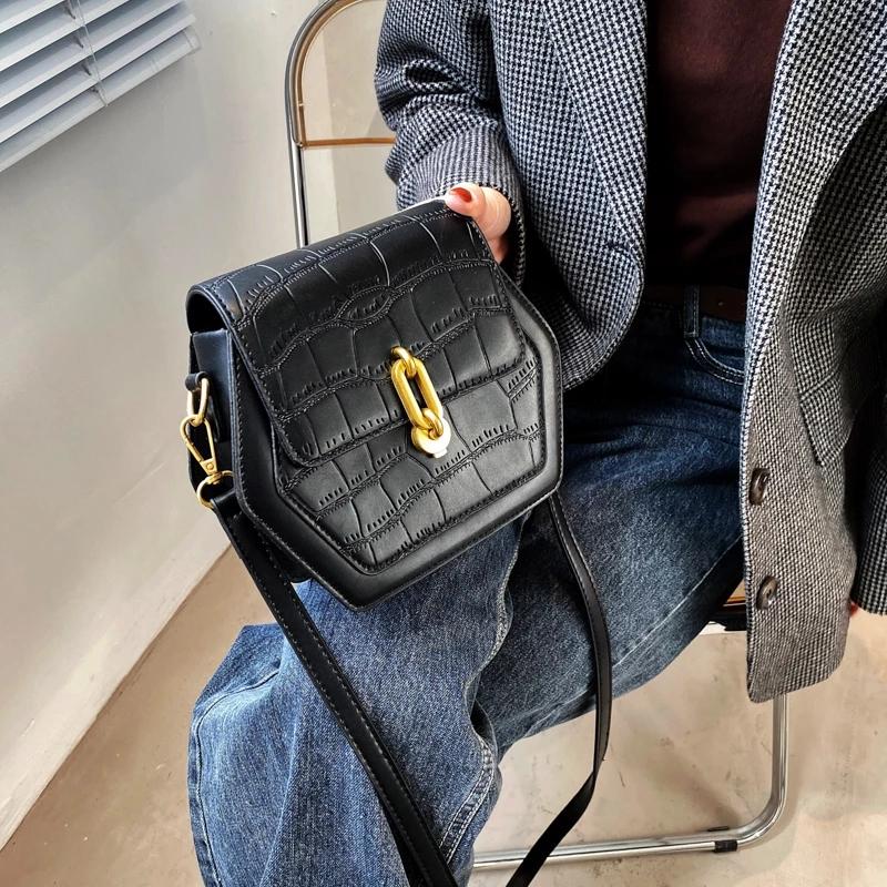 Pentagon Designer Luxury Fashion Women Small Stone Pattern Crossbody Shoulder Bags PU Leather Handbags for Ladies Trending, White
Pentagon Designer Luxury Fashion Women Small Stone Pattern Crossbody Shoulder Bags PU Leather Handbags for Ladies Trending, White