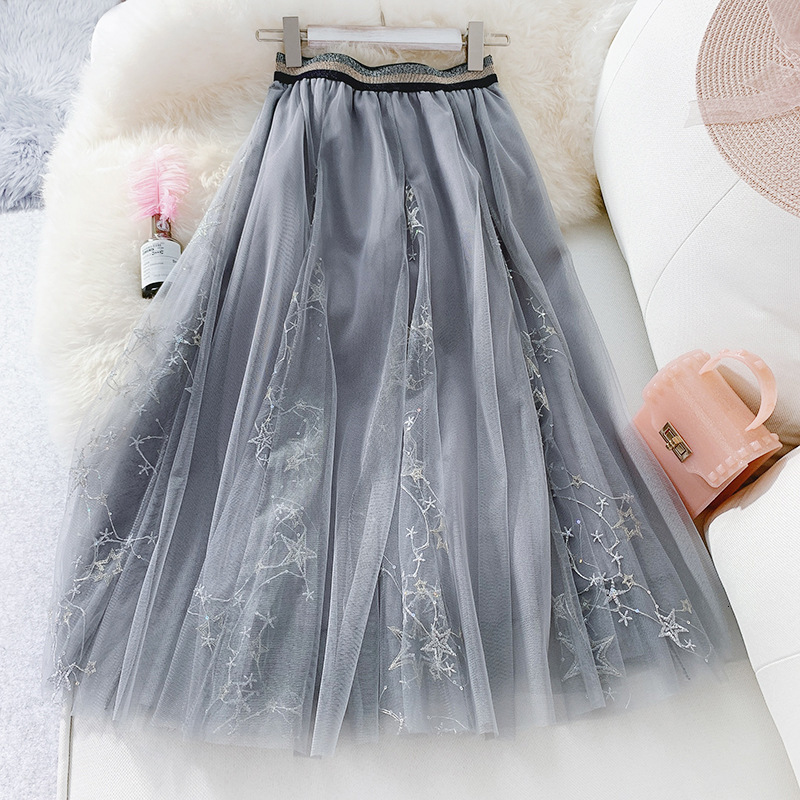 High End Female Skirt Long Embroidered Knitted Sequins Aline Elegant Women Skirts Party Summer Waist Girl Clothes Qe6w, Black
High End Female Skirt Long Embroidered Knitted Sequins Aline Elegant Women Skirts Party Summer Waist Girl Clothes Qe6w, Black