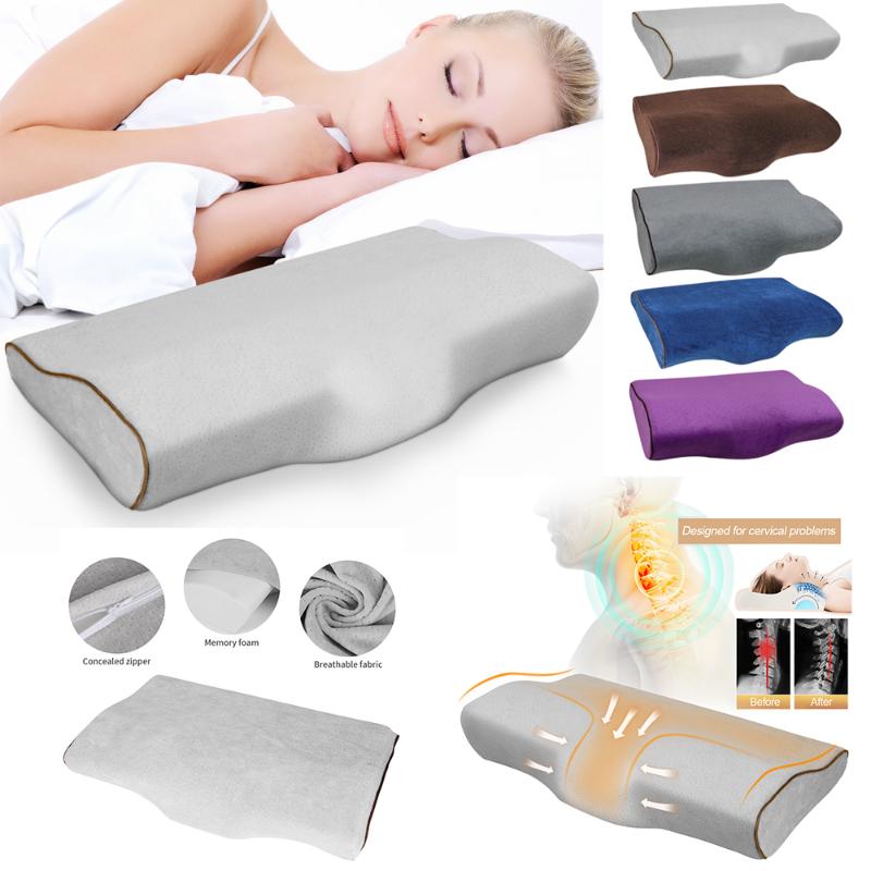Comfortable soft memory Foam Anti-snoring Pillow Velvet Head Neck for better sleep Support Bedding Home Decor
