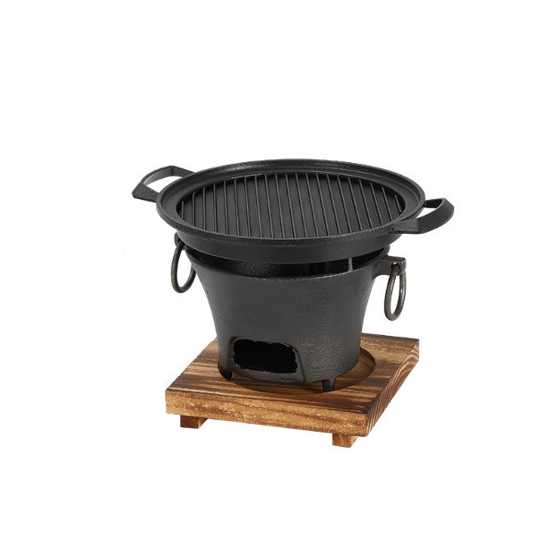 Portable cast iron charcoal bbq grill Korea style barbecue grills table top BBQ hot pot stove retro heating stove Aluminum pan with wood pa
Portable cast iron charcoal bbq grill Korea style barbecue grills table top BBQ hot pot stove retro heating stove Aluminum pan with wood pa