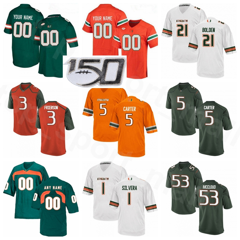 NCAA Miami Hurricanes College Football 5 Amari Carter Jersey 21 Bubba Bolden 53 Zach McCloud 3 Gilbert Frierson 1 Nesta Jade Silvera Custom, Green
NCAA Miami Hurricanes College Football 5 Amari Carter Jersey 21 Bubba Bolden 53 Zach McCloud 3 Gilbert Frierson 1 Nesta Jade Silvera Custom, Green