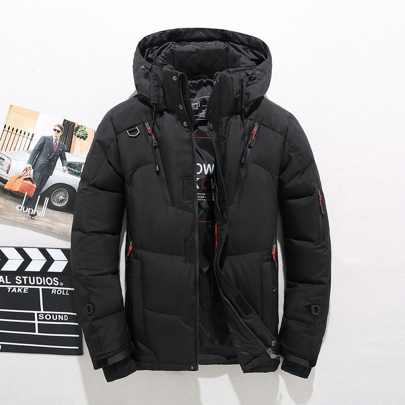 High Quality Winter Jacket Men Hooded Thick Warm Duck Down Parka Coat Casual Slim Down Mens Overcoat Many Pockets T200102
