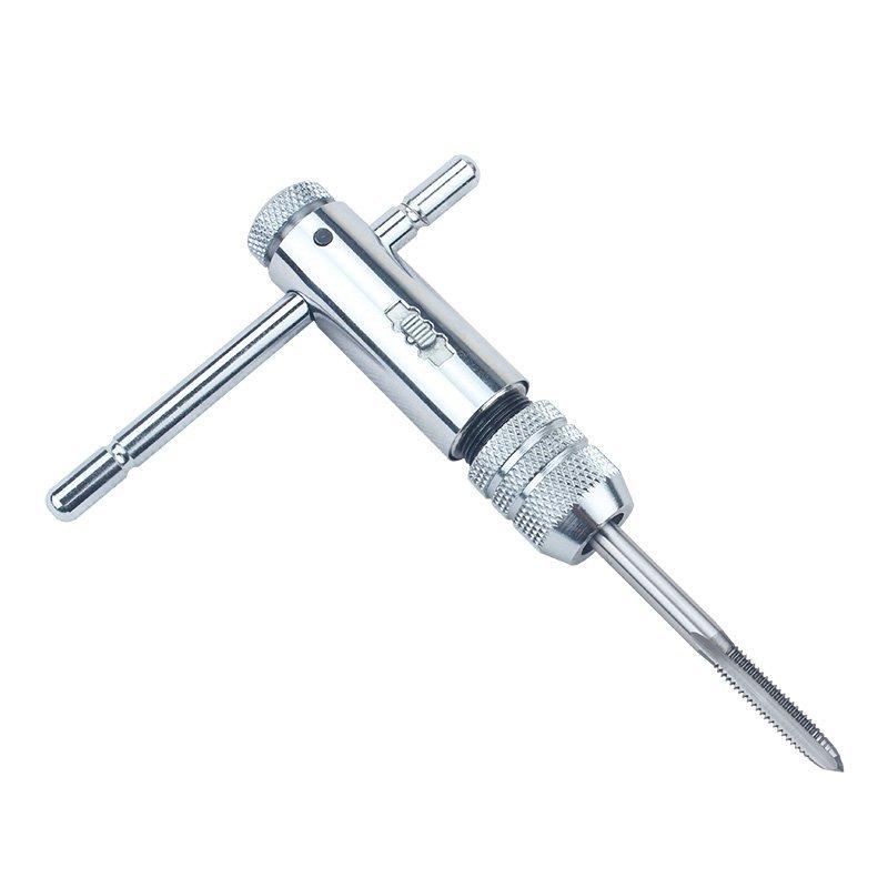 M3-M8 Adjustable Ratchet Hand Tap Wrench Hand with Reverse Torque Wrench Manual Adjustable Ratchet Tap Tool Fitting
M3-M8 Adjustable Ratchet Hand Tap Wrench Hand with Reverse Torque Wrench Manual Adjustable Ratchet Tap Tool Fitting