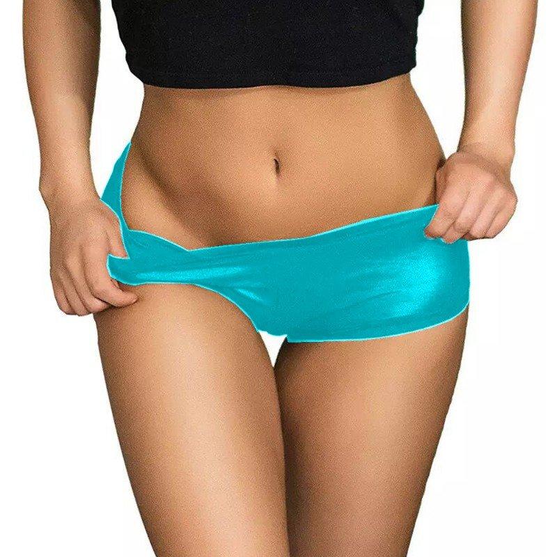 Plus Size Elastic Waist Briefs Women Novelty Glitter Knickers Faux Leather Ruched Underpants Sexy Stretchy Package Hips Panties, Black
Plus Size Elastic Waist Briefs Women Novelty Glitter Knickers Faux Leather Ruched Underpants Sexy Stretchy Package Hips Panties, Black